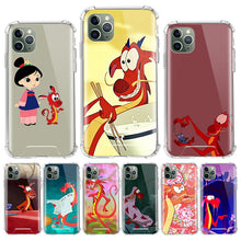 Load image into Gallery viewer, Cartoon Mulan's Dragon Case for Apple iphone 11 11Pro XR XS Max X 7 8 6 6S Plus Airbag Anti-Fall Clear Phone Fundas Capa