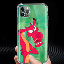Load image into Gallery viewer, Cartoon Mulan's Dragon Case for Apple iphone 11 11Pro XR XS Max X 7 8 6 6S Plus Airbag Anti-Fall Clear Phone Fundas Capa