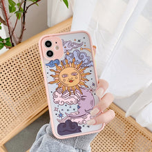 Load image into Gallery viewer, JAMULAR Funny Sun Moon Face Shockproof Phone Case For iPhone 11 Pro 7 XS MAX X XR SE 2020 8 Plus Soft TPU Matte Candy Back Cover