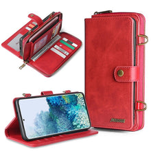 Load image into Gallery viewer, Detachable wallet backpack Leather phone case for Samsung Galaxy M21 A20E A40 A50 A51 A70 A71 S8 S9 S10 S20 S20Plus Note20 Ultra