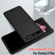 Load image into Gallery viewer, For Samsung Galaxy Z Flip Case Marble Tempered Glass Hard Phone Cover For Samsung Galaxy Z Flip Luxury Plating frame Coques
