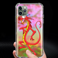 Load image into Gallery viewer, Cartoon Mulan's Dragon Case for Apple iphone 11 11Pro XR XS Max X 7 8 6 6S Plus Airbag Anti-Fall Clear Phone Fundas Capa
