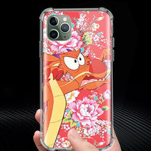 Load image into Gallery viewer, Cartoon Mulan's Dragon Case for Apple iphone 11 11Pro XR XS Max X 7 8 6 6S Plus Airbag Anti-Fall Clear Phone Fundas Capa
