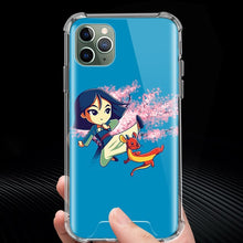 Load image into Gallery viewer, Cartoon Mulan's Dragon Case for Apple iphone 11 11Pro XR XS Max X 7 8 6 6S Plus Airbag Anti-Fall Clear Phone Fundas Capa
