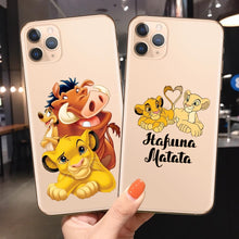 Load image into Gallery viewer, The Lion King Simba Pomba Hakuna Matata Huses iPhone 11 Pro MAX SE 5 6 6S 7 8Plus MAX XR XS X Couverture
