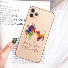 Load image into Gallery viewer, The Lion King Simba Pomba Hakuna Matata Huses iPhone 11 Pro MAX SE 5 6 6S 7 8Plus MAX XR XS X Couverture

