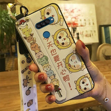 Load image into Gallery viewer, Shockproof Phone Case For LG K50S Wristband  Lanyard Silicone Anti-dust Phone Holder Waterproof Dirt-resistant Back Cover TPU
