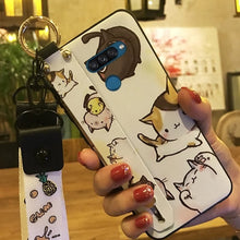 Load image into Gallery viewer, Shockproof Phone Case For LG K50S Wristband  Lanyard Silicone Anti-dust Phone Holder Waterproof Dirt-resistant Back Cover TPU
