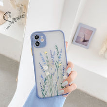 Load image into Gallery viewer, Luxury 3D Relief Flower Case For iPhone 11 Pro Max X XR XS Max 7 8 Plus SE2020 Soft Bumper Transparent Matte PC Back Cover
