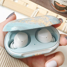 Load image into Gallery viewer, Retro Flower Marble PC Matte Earphone Case For Samsung Galaxy Buds+ Plus Cover For Galaxy Buds Bluetooth Wireless Headset Case
